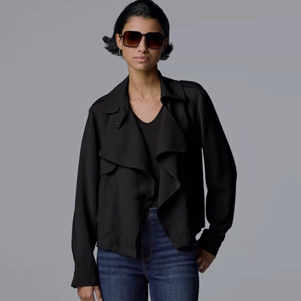Simply Vera Black Drapy Jacket